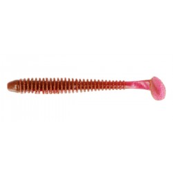 Силіконова приманка на хижу рибу, ZEOX Trigger Shad Tail, довжина 2,9 дюймів, 8шт/уп, колір №002 UV